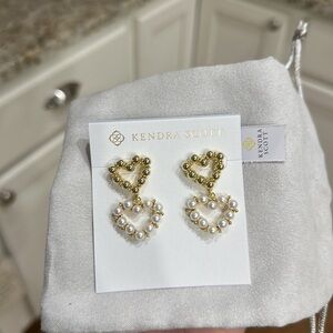 Kendra Scott Heart Drop Earrings